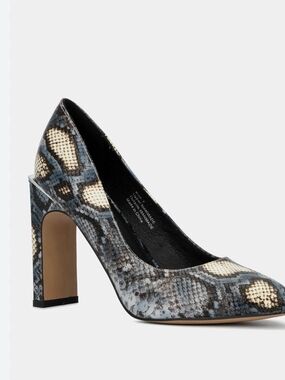 Gabrielle Union Blue Snake Heels